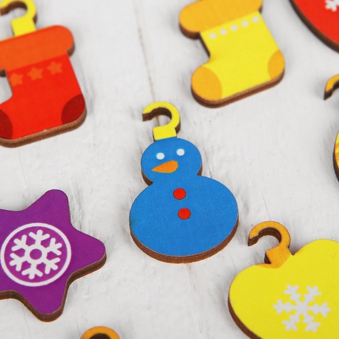 Новогодняя развивающая игрушка &laquo;Новый год! Ёлочка&raquo; нарядная 15 х 20 см