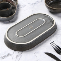 Блюдо фарфоровое овальное Magistro Urban, 450 мл, 24×13,7×2,7 см, цвет серый Блюдо фарфоровое овальное Magistro Urban, 450 мл, 24×13,7×2,7 см, цвет серый