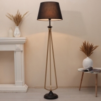 Торшер 19109/1 E27 40Вт черно-золотой 45х45х162 см