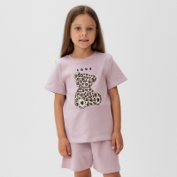Пижама детская KAFTAN Love р.30 (98-104), лиловый Пижама детская KAFTAN Love р.30 (98-104), лиловый