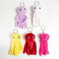 Пушистик на кольце "Маленький осьминожек" МИКС 14х5х5 см