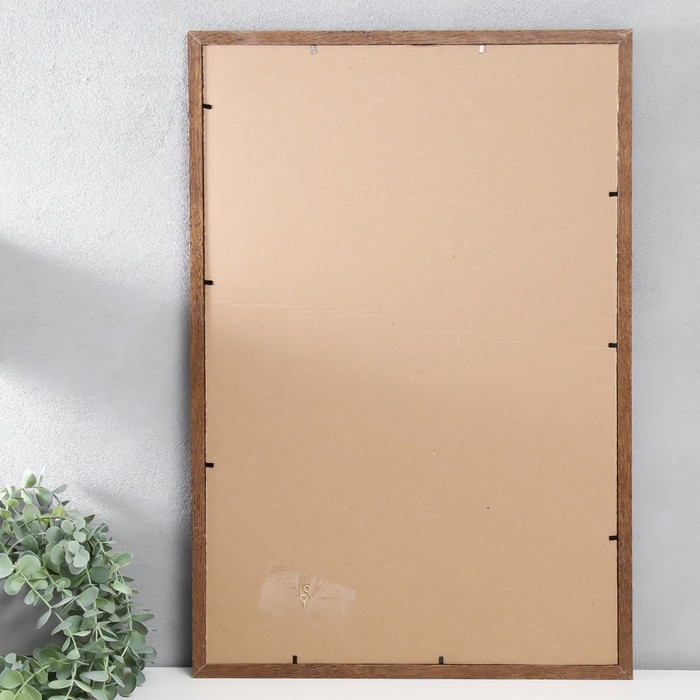 Фоторамка дерево 40х60 см, №1, 17 мм, мокко (пластиковый экран)