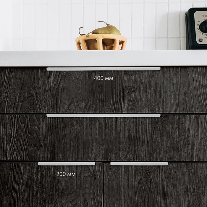 Ручка CAPPIO RT001CP, L=200,м/о 160, цвет матовый хром