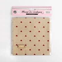 Ткань для пэчворка холща &laquo;Сердцеедка&raquo;, 50 х 50 см