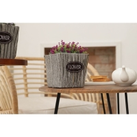 Кашпо для цветов плетёное «Луция», 16×16×15 см, квадрат, цвет серый Кашпо для цветов плетёное «Луция», 16×16×15 см, квадрат, цвет серый