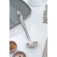 Ложка для соуса из нержавеющей стали Доляна &laquo;Хозяюшка&raquo;, 30 мл, h=25 см, цвет серебряный