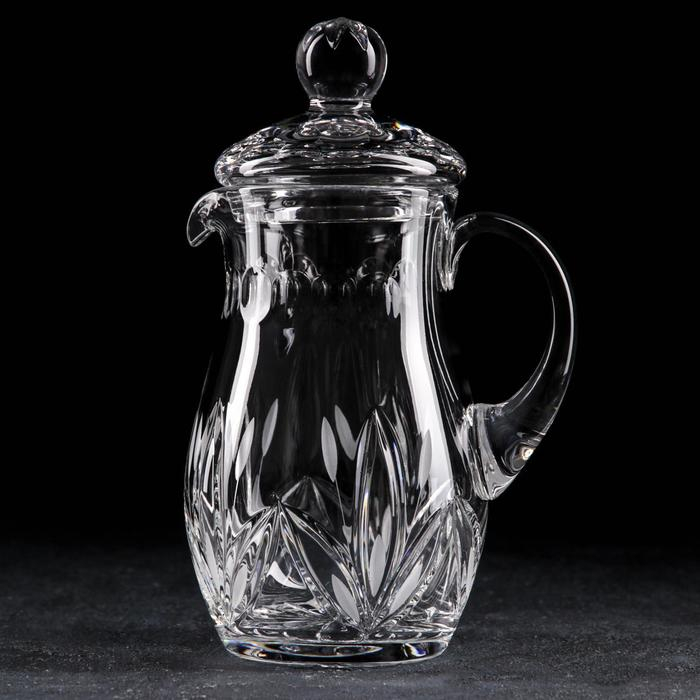 Кувшин хрустальный с крышкой &laquo;Камыши&raquo;, 1 л