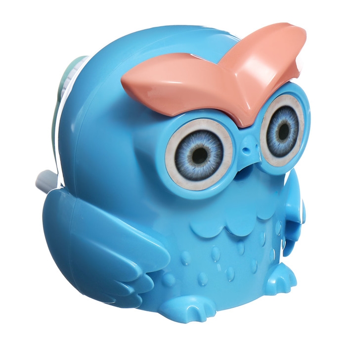 Точилка механическая с контейнером Сова Синяя Точилка механическая с контейнером Сова Синяя