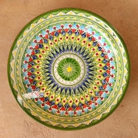 Ляган Риштанская керамика "Узоры", 33 см