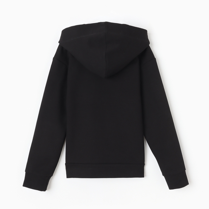 Толстовка детская MINAKU: Exclusive print, цвет чёрный, рост 128 см