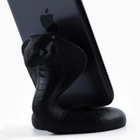 Подставка для телефона новогодний сувенир «Новый год: Кобра», чёрная, 8,5 х 7,5 см Подставка для телефона новогодний сувенир «Новый год: Кобра», чёрная, 8,5 х 7,5 см