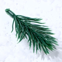 Новый год! Декор &laquo;Ветки ели мини&raquo; набор 100 шт., размер 1 шт. &mdash; 6 &times; 3 &times; 3 см
