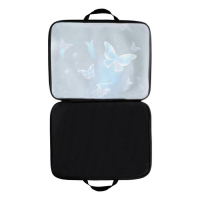 Папка для чертежей и рисунков А3, 470 х 350 х 20 мм, с ручками, текстильная, Calligrata "Бабочки" Папка для чертежей и рисунков А3, 470 х 350 х 20 мм, с ручками, текстильная, Calligrata "Бабочки"