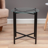 Кофейный столик "Фогот" YS-8526B, черный 42х46 см