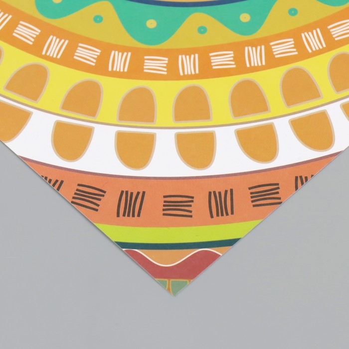 Бумага для скрапбукинга двусторонняя "Этника" плотность 180 гр набор 10 шт 15,5х17 см