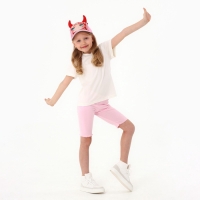 Кепка детская для девочки &laquo;Чертенок&raquo; аниме с заколками, р-р 52-54 5-7 лет