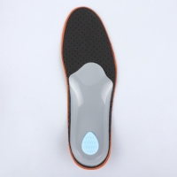 Стельки для обуви, амортизирующие, дышащие, с жёстким супинатором, р-р RU 44 (р-р Пр-ля 44), 28 см, пара, цвет коричневый