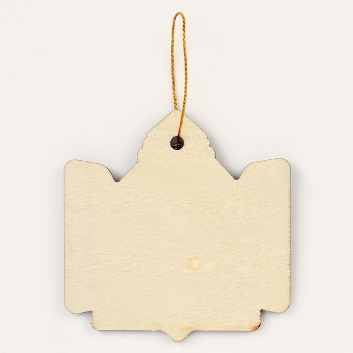 Ёлочная игрушка - подвеска деревянная &laquo;Новый год! Дед Мороз&raquo; со скретч-слоем