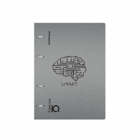 Тетрадь на кольцах, 100 листов в клетку, ErichKrause IQ FineLine Life Style, пластиковая обложка, блок офсет 100% белизна, МИКС