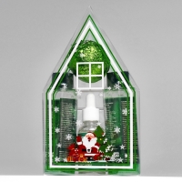 Новогодний подарочный набор косметики &laquo;Пряничный домик&raquo; для душа и ванны, зеленая серия