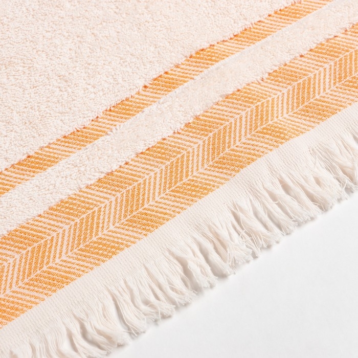 Полотенце махровое LoveLife &laquo;Муссон&raquo; 50х80 см, оранжевый, 100% хлопок, 500 гр/м2