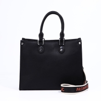 Сумка женская тоут на молнии, цвет чёрный Сумка женская тоут на молнии, цвет чёрный