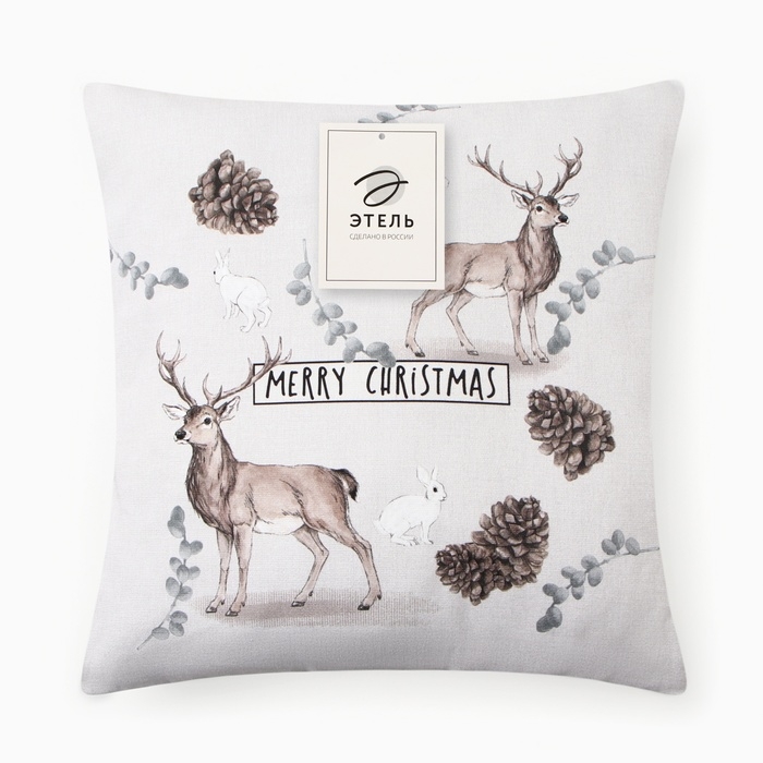 Наволочка декоративная "Этель" Snow forest 40х40&plusmn;4 см, 100% хлопок