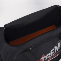 Сумка дорожная на молнии, отдел для обуви, наружный карман, длинный ремень, цвет чёрный Сумка дорожная на молнии, отдел для обуви, наружный карман, длинный ремень, цвет чёрный