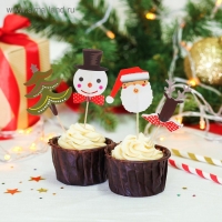 Шпажки для канапе &laquo;Новогодние&raquo;, набор 12 шт.