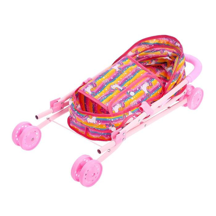 Коляска для кукол с сумкой &laquo;Модная&raquo; универсальная, металлический каркас