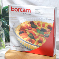 Форма круглая для запекания и выпечки из жаропрочного стекла Borcam, 2,6 л, рифлёная Форма круглая для запекания и выпечки из жаропрочного стекла Borcam, 2,6 л, рифлёная