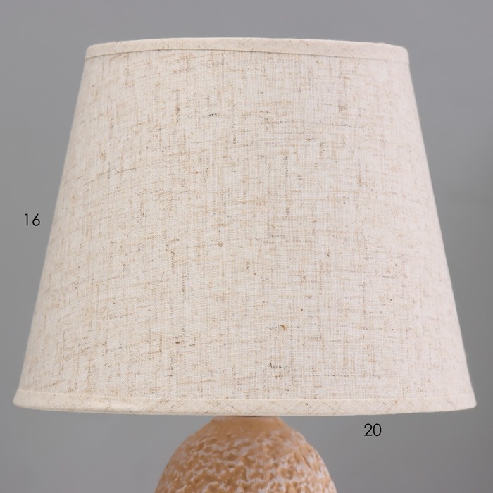 Настольная лампа Настольная лампа "Листья" Е14 40Втбежевый золото 20х20х32см