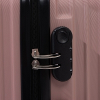 Чемодан средний 60 л (M), отдел на молнии, кодовый замок, цвет розовый Чемодан средний 60 л (M), отдел на молнии, кодовый замок, цвет розовый