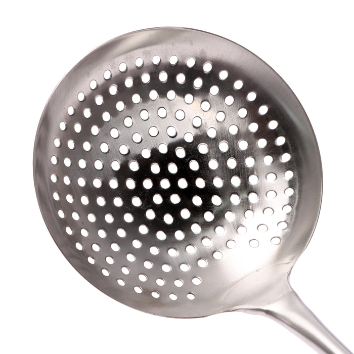 Шумовка для казана узбекская 54 см, диаметр 16 см, с деревянной ручкой Шумовка для казана узбекская 54 см, диаметр 16 см, с деревянной ручкой