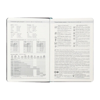 Ежедневник недатированный ESCALADA А5, 160 листов, твердая обложка, искуственная кожа, блок, тиснение, блок 70г/м2, чёрный