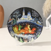 Тарелка декоративная &laquo;Тройка&raquo;, D = 20 см