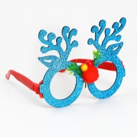 Карнавальные очки &laquo;Узор&raquo;, цвет голубой