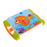 Конструктор винтовой &laquo;Пуговки и шестеренки&raquo;, 3 в 1, с шуруповёртом, 147 деталей и 12 карточек