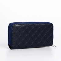 Кошелёк женский на молнии, цвет синий Кошелёк женский на молнии, цвет синий