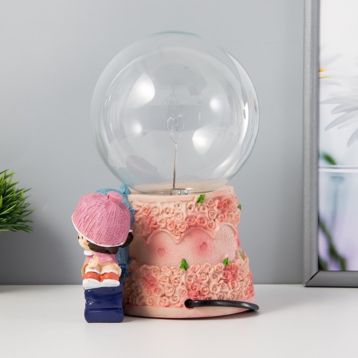 Плазменный шар Плазменный шар "Взаимная любовь" цветной 13х11х19 см RISALUX