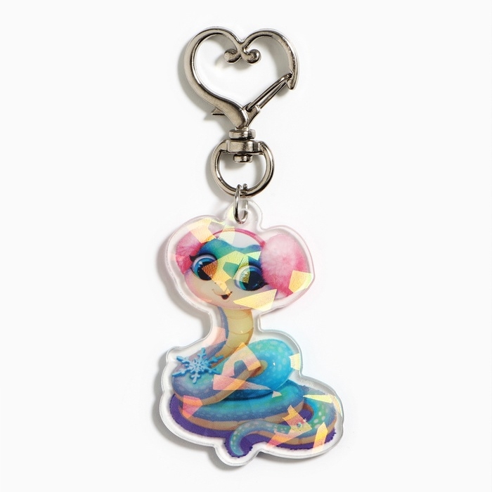 Брелок новогодний, для ключей, голографический &laquo;Волшебных моментов&raquo; 3,7 х 9,2 см