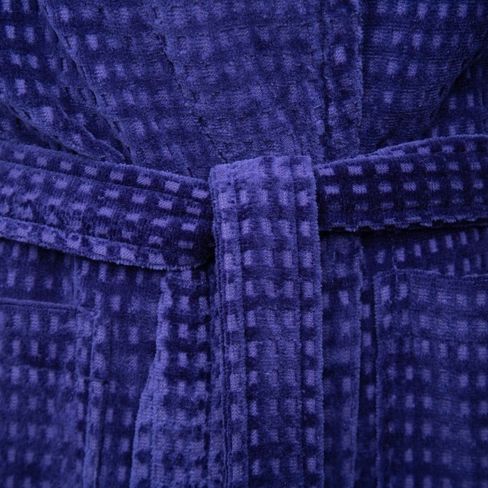 Халат махровый LoveLife "Comfort" цвет синий, размер 52-54 (М) 100% хлопок, 330 гр/м2