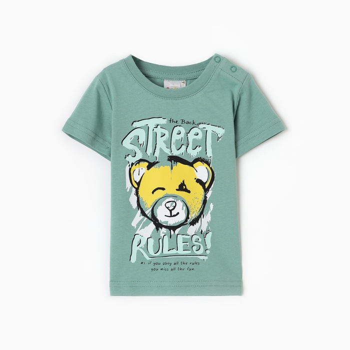 Футболка для мальчика, цвет шалфей, рост 86 см Футболка для мальчика, цвет шалфей, рост 86 см