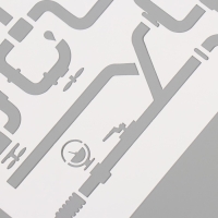 Трафарет пластиковый "Трубы", 15х15 см Трафарет пластиковый "Трубы", 15х15 см