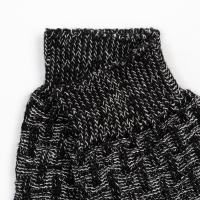 Носки шерстяные, цвет чёрный рисунок, размер 25