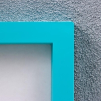 Фоторамка пластик L-3 21х30 см бирюзовый (пластиковый экран)
