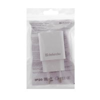 Сетевое зарядное устройство Defender EPA-10, 1 USB, 2.1 А, белое Сетевое зарядное устройство Defender EPA-10, 1 USB, 2.1 А, белое