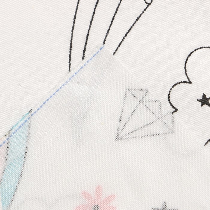 Ткань напечатанная "Единорог" ш.160 см, сатин, 100% хлопок