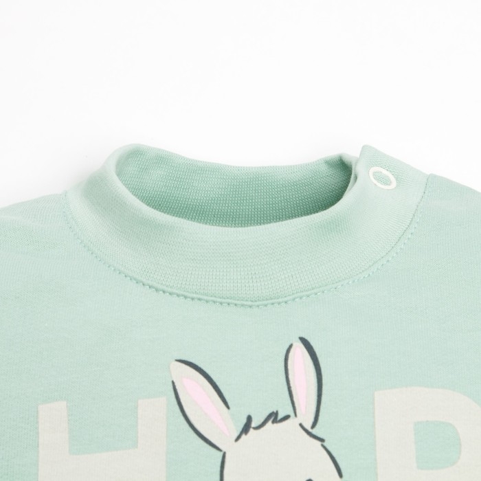 Комплект: джемпер и брюки Крошка Я &laquo;Зайчик&raquo;, рост 80-86 см, цвет оливковый