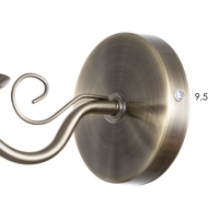 Бра "Альваро" 1x40Вт E14 бронза 10х20х13 см Бра "Альваро" 1x40Вт E14 бронза 10х20х13 см